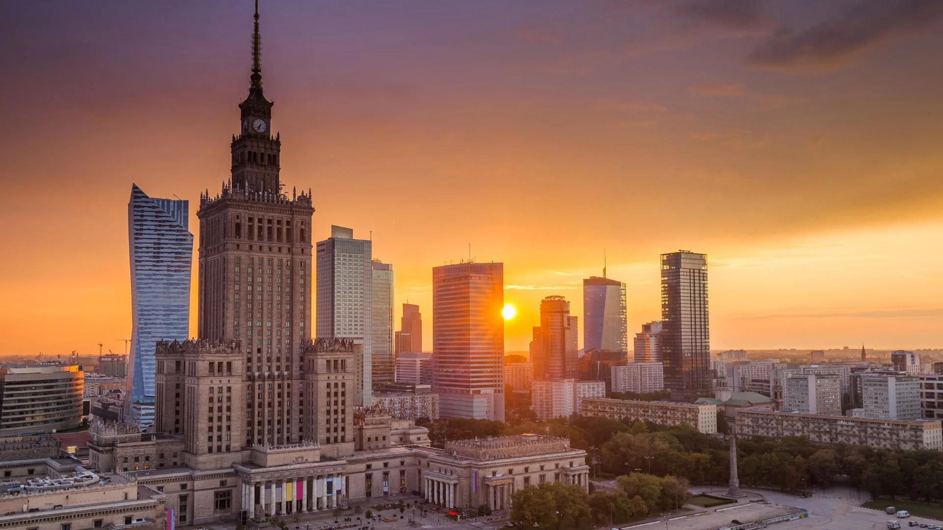 Panorama Warszawy.
