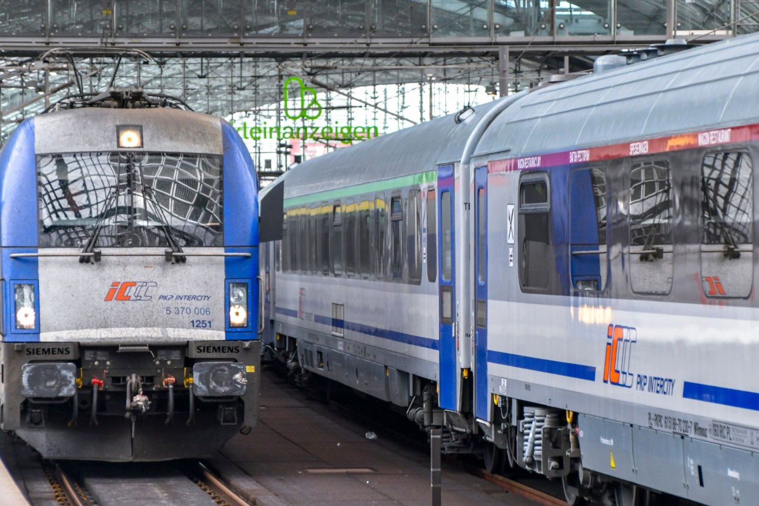 Pociągi PKP w Berlinie.