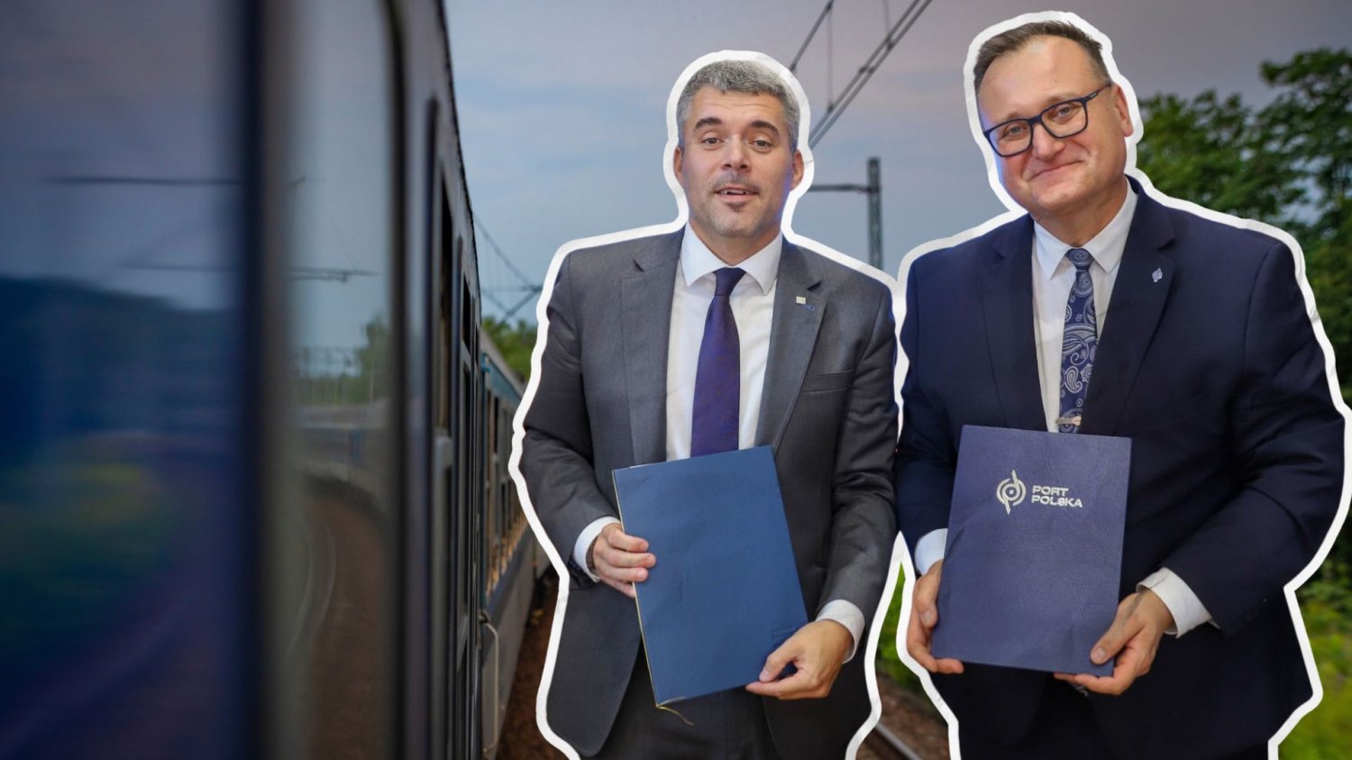 Przedstawiciele Portu Polska i Správy železnic i pociąg.