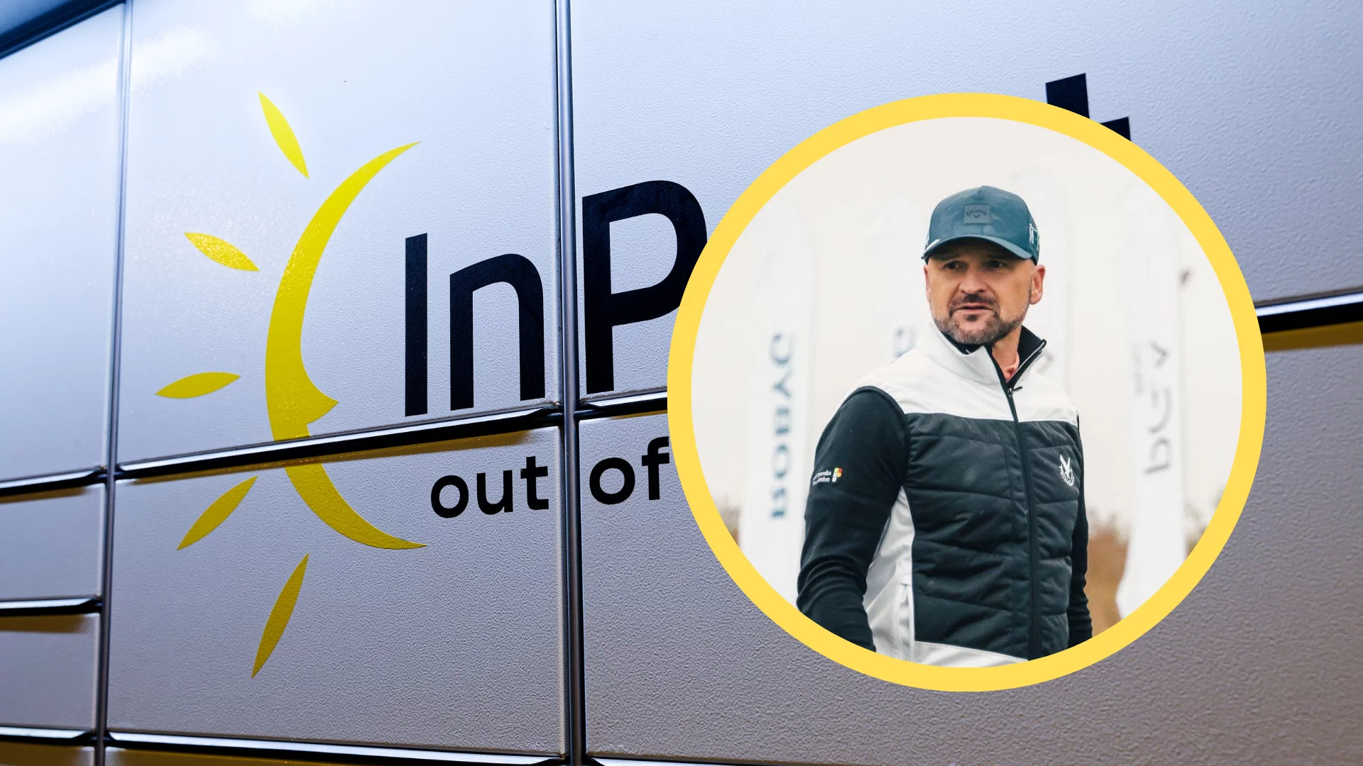 Paczkomat InPost. Rafał Brzoska grający w golfa.