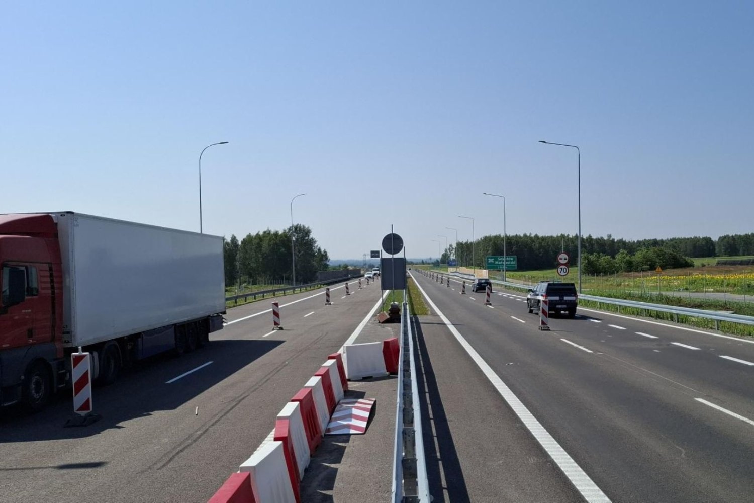 Ruch na rozbudowie S19 Sokołów Małopolski Północ - Południe.