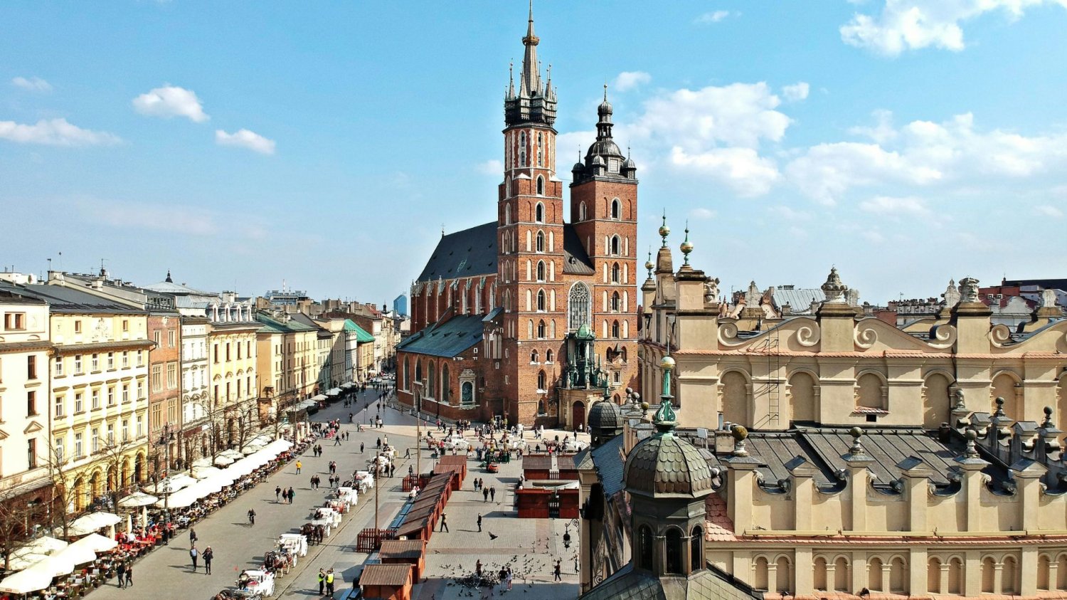 Rynek w Krakowie.