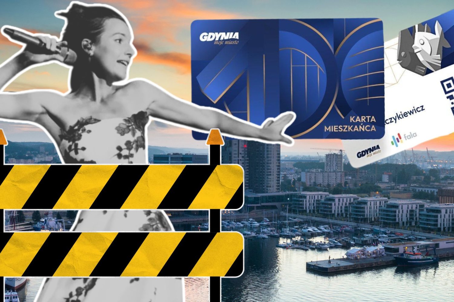Sanah tylko dla wybranych. Gdynia organizuje swoje setne urodziny w najgorszym możliwym stylu Sanah za barierką na tle Gdyni.