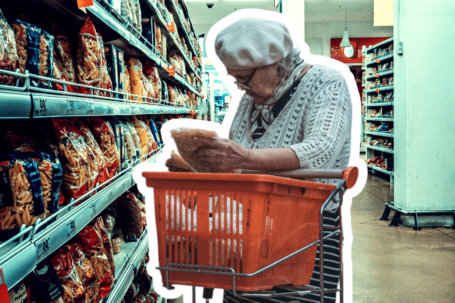 17,65 zł dziennie na jedzenie i mydło. Gorzka prawda o koszyku polskiego emeryta seniorka na zakupach