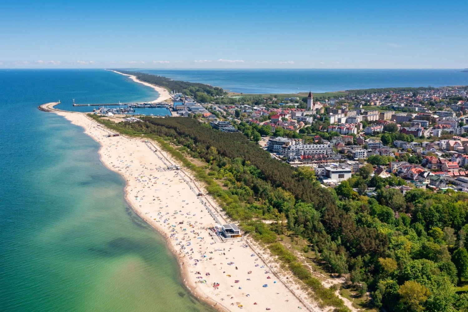 Plaża we Władysławowie.