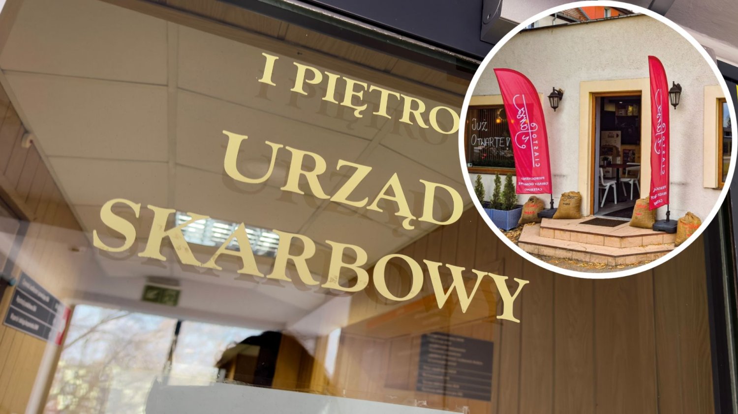 Urząd Skarbowy i pierogarnia.