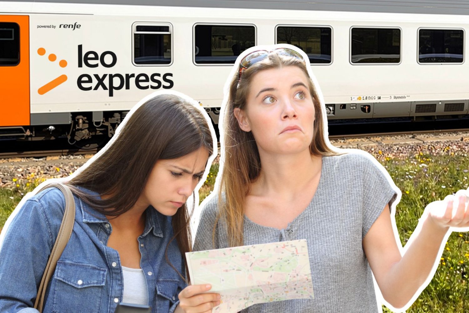 Leo Express odpala nowe połączenie do Przemyśla... tak jakby. Pociągi gotowe, ale niedostępne Zdezorientowani turyści i pociąg Leo Express.