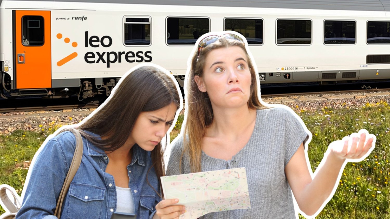 Leo Express odpala nowe połączenie do Przemyśla... tak jakby. Pociągi gotowe, ale niedostępne Zdezorientowani turyści i pociąg Leo Express.
