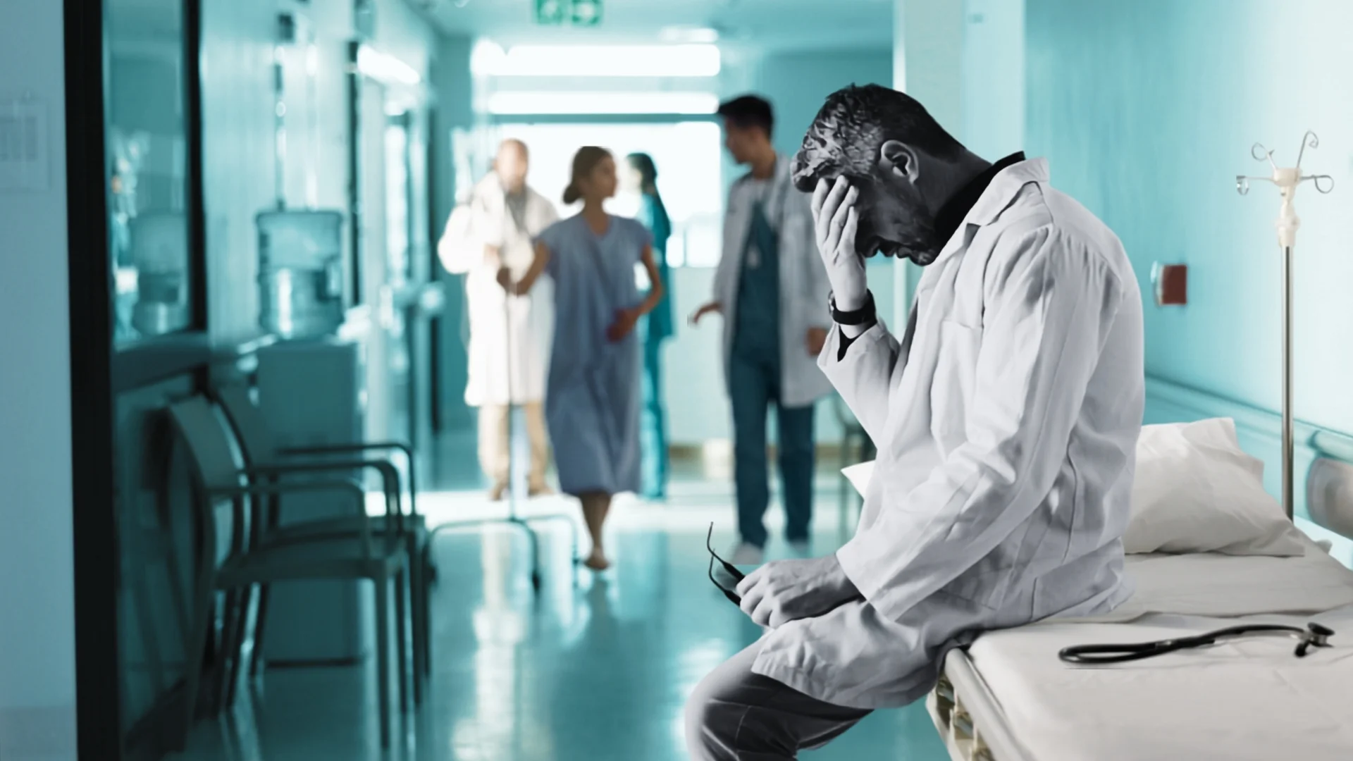 Ochrony zdrowia nie da się naprawić. Da się nią tylko uczciwie zarządzać zmęczony lekarz na szpitalnym korytarzu
