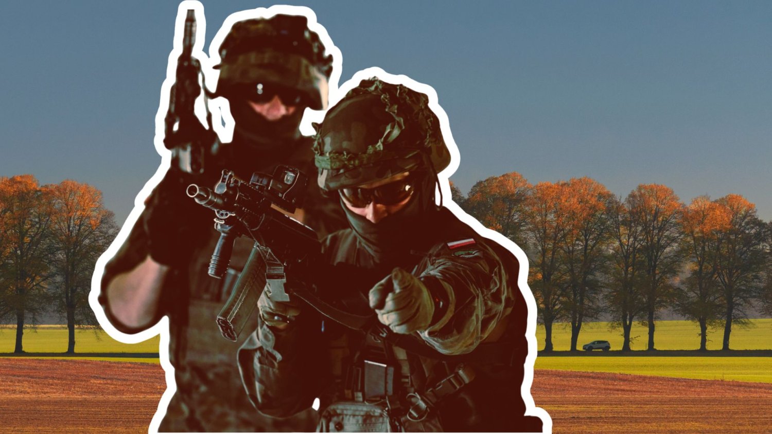 Koniec rzezi przydrożnych drzew? Armia uznała je za… obiekty militarne żołnierze na tle zadrzewionej drogi